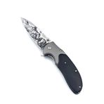 KAMP SİBİRYA KURT VE GEYİK İŞLEMELİ ÇAKI 20.5 CM KEMER KLİPSLİ KİLİTLİ