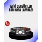 Kamp ve Yürüyüş Için Sensörlü LED Kafa Feneri Ayarlanabilir Midastech - Çok Renkli