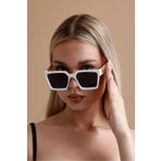 KAMPANİX Yeni Sezon Beyaz A Kalite Ysl Muadil Kadin Trend Model Güneş Gözlüğü