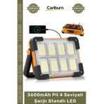 #KampLambası Solar Güneş Panelli Kamp Projektör Lambası Powerbank 3600mAh Pil 4 Seviyeli Şarjlı Stan