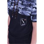 Kamuflaj Desenli T-shirt Erkek Çocuk - Gri - 5 - 6 Yaş