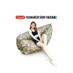 Kamuflaj Desenli Taşınabilir Şişme Yatak Festival Kamp, Plaj Outodor İçin Rahat Koltuk Su Geçirmez