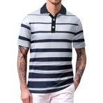 Kamuflaj tişört, erkek, yazlık, kısa kollu gömlek, erkek polo tişört, hafif, rahat, günlük gömlek, yazlık gömlek, düğmeli, slim fit, kamp tişörtü, dış mekan gömleği, Lacivert, XXL