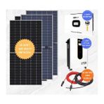 Kamusolar Mexxsun 12KW Premium 48V Solar Paket Sistem | 51,2V 300AH Lifepo4 Lityum Akü + Alfa 620W Bifacial Güneş Paneli + 6mm Kablo + Nakliye - Siyah - Beyaz
