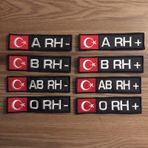 Kan Grubu Bayrak Patch Patches Peç Arma Kot Yaması Cırt Hediye Çok Renkli