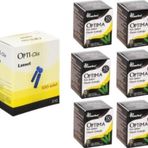 Kan Şekeri Ölçüm Çubuğu (strip) 6 Kutu(300 Adet) + 1 Kutu (100 Adet) Opti-clix Parmak Delici