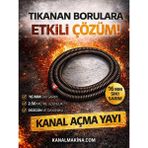 Kanal Makina Profesyonel Kanal Açma Makinesi Yayı 16 mm Sepetli 5 Adet (Sıkı Sarım