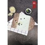Kanallı Cam Kesme Tahtası - Cam Kesme Tablası | Arabesk Desen - Kenarı Oval | 25cm x 35cm | Patentli Ürün