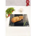 Kanallı Cam Kesme Tahtası - Cam Kesme Tablası | Black Ornament | 25cm x 35cm | Patentli Ürün