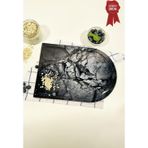 Kanallı Cam Kesme Tahtası - Cam Kesme Tablası | Doğal Taş - Kenarı Oval | 25cm x 35cm | Patentli Ürün