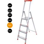Kanat Alüminyum Merdiven 6+1 Basamak