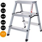 Kanat Alüminyum Twin Eco Merdiven 7+7 Basamak