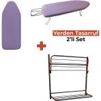 Kanat Belda Mini Ütü Masası & Kanat Goldline Asmalı Çamaşır Kurutmalık-Öğrenci Işi Set