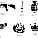 Kanat Spray Tattoo Geçici Sprey Dövme Seti