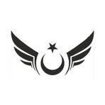 Kanatlı Türk Bayrağı Ay Yıldız Türk Sticker 01712