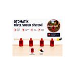 kanatlımalzemeleri Nipel suluk sistemi 80cm 4 kapalı çanaklı