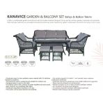 Kanaviçe Bahçe Ve Balkon Takımı (3+1+1+2P)