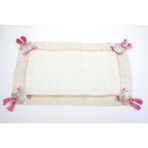 Kanca Ev Amerikan Servis Sinamay Hasır Doğal Malzeme Deniz Kabuklu Pembe Fiyonklu 33*48 cm 2 Lİ SET OLARAK SATILMAKTADIR.