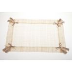 Kanca Ev Amerikan Servis, Sinamay Hasır Doğal Malzeme, Fildişi Fiyonklu, 33*48 cm 2 Lİ SET OLARAK SATILMAKTADIR