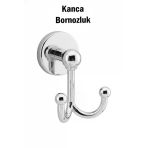 Kanca İkili Bornozluk Krom Renk