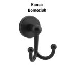 Kanca İkili Bornozluk Siyah Renk