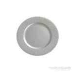 Kancaev Dekoratif Plastik Supla/Tabak Altlığı Bal Peteği - Gümüş 6'Lı Set