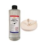 Kandil Yağı Kokusuz Dumansız Iç Mekan Gaz Lambası Yakıtı 400 Ml + 1 Metre Fitil