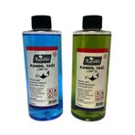 Kandillo Mavi Yeşil Kandil Yağı Kokusuz Dumansız Iç Mekan Gaz Lambası Yakıtı 250 Ml 2'li Set