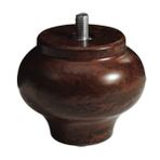 Kanepe Baza Sehpa Mobilya Ayağı Ahşap Ebru Plastik 7,5 cm 3/8 x 40 civatalı ayak (4 ADET) KALIN DİŞ