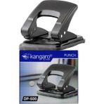 Kangaro Delgeç Siyah Metal Gövde Delegeç Orta Boy DP-600 1 Adet Ofis Büro Okul 22 Sayfa Kapasiteli - Standart