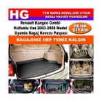 Kangoo Combi Koltuklu Van 2003 2008 Siyah Bagaj Havuzu Paspası 39060