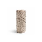 Kanguroom Gümüş Simli Bej Polyester Makrome El Örgü İpi 100 gr