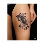 KANİNCHEN Gerçek Dövme Görünümlü Silah Ve Gül Desenli Geçici Dövme Tattoo
