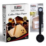 Kanji Kağıdı No:2 (1x2) 80' + Klipsli Çay Ölçü Kaşığı | Demleme Seti | Ağ