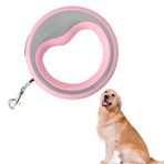 KANJI Otomatik Köpek Gezdirme Tasması – Pembe | 2.5 Metre Geri Çekilebilir Plastik Tasma – Ergonomik Tutma Saplı, Güçlü Metal Kancalı, Küçük ve Orta Irklar İçin Uygun | Yürüyüş & Eğitim için
