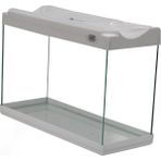 Kanki Pet 30 cm KP3018 Beyaz Renkli Kapaklı Akvaryum 9 Litre Ekonomik