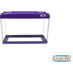 Kanki Pet 35 cm KP3518 Mor Renkli Kapaklı Akvaryum 12 Litre Ekonomik