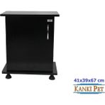 Kanki Pet 41 Cm Mdf Flex Ithal Akvaryum Sehpası Siyah Sehpa 41X39X67 Cm