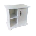Kanki Pet 65 Cm MDF Akvaryum Düz Beyaz Sehpa 65x40x67