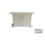 Kanki Pet 80 cm Lüks Düz Mdf Akvaryum Sehpa 80X45X67 cm - Beyaz