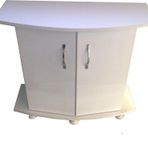 Kanki Pet 80 Cm Mdf Bombeli Beyaz Akvaryum Sehpa 80 cm