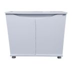 Kanki Pet 80 Cm MDF KP8028FBY Flex Beyaz Kapaklı Akvaryum Sehpası 80x28x69 cm