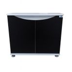 Kanki Pet 80 Cm MDF KP8028FSY Flex Siyah Kapaklı Akvaryum Sehpası 80x28x69 cm