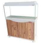 Kanki Pet KP10001AC 100 cm Beyaz Kapak Akvaryum ve Flex Sehpası Takımı