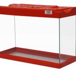 Kanki Pet KP3018 Renkli Kapak Mini Akvaryum Kırmızı 30 CM