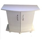 Kanki Pet Mdf Bombeli Akvaryum Sehpa Beyaz 80 CM