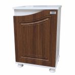 Kanki Pet West Seri Nano Akvaryum Sehpası 40x40x69 cm Beyaz-Ceviz WEST4040B-CVZ1