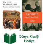 Kanon Kitap Galileo ve Yargıçları + Geometri + Dünya Klasiği Hediye - Hayır