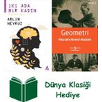 Kanon Kitap Iki Ada Bir Kadın - Birinci Cilt + Geometri + Dünya Klasiği Hediye - Hayır