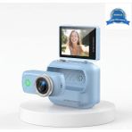 Kanonik Education 1080P Dijital Video Kamera (32GB) Kart Dijital Vlog Fotoğraf Makinesi Türkçe Mavi - Renkli